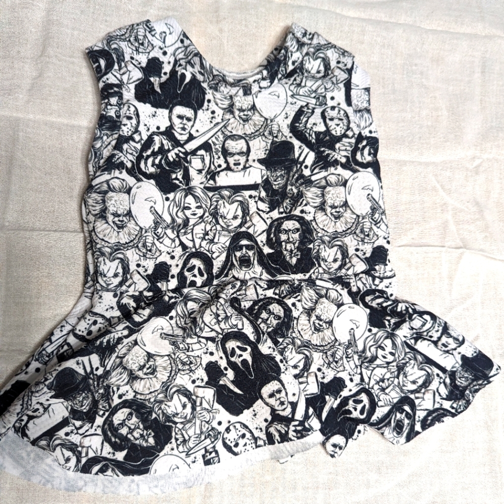 Horror Peplum top